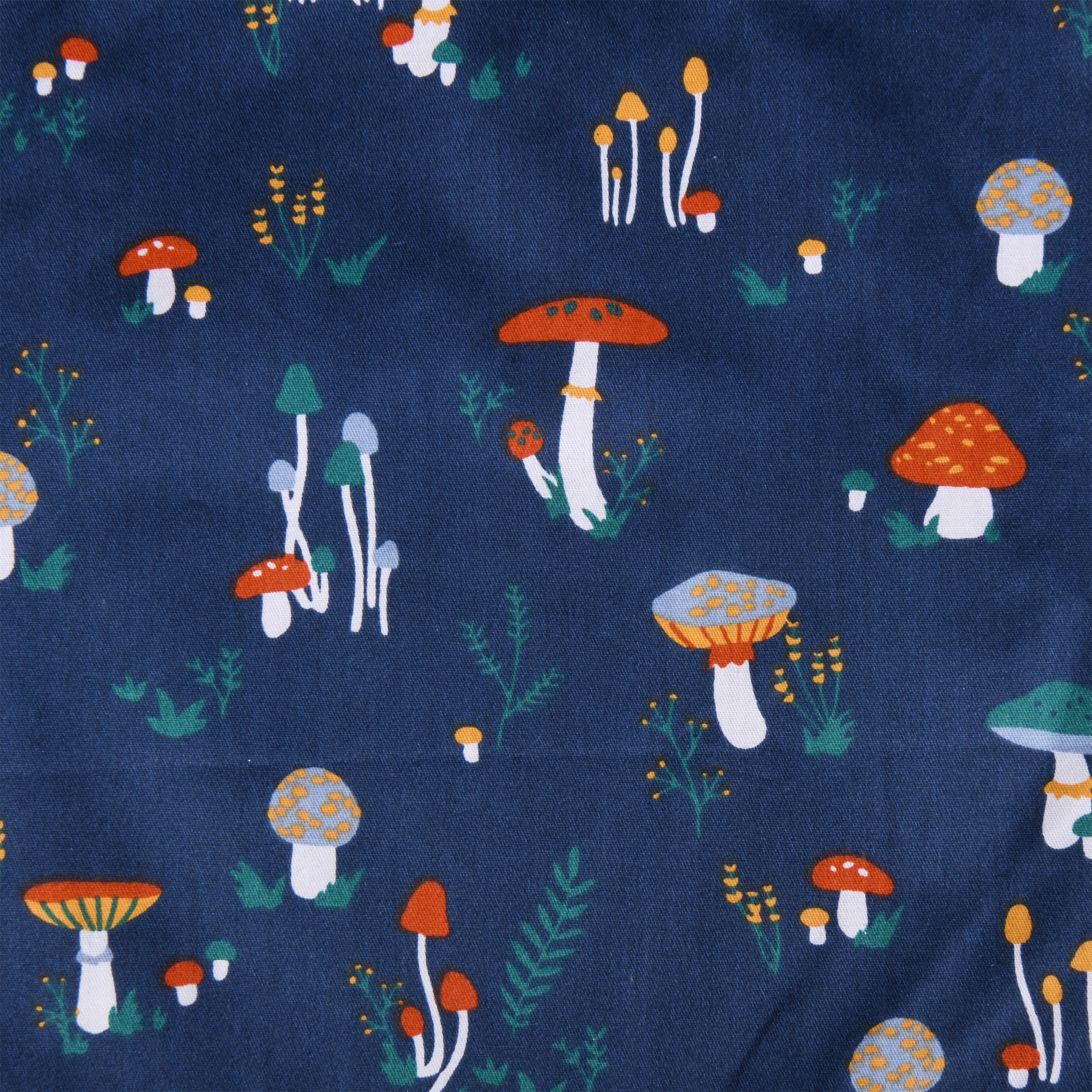 S/M/L Handmade Mushroom Blue Drawstring Gift Bags