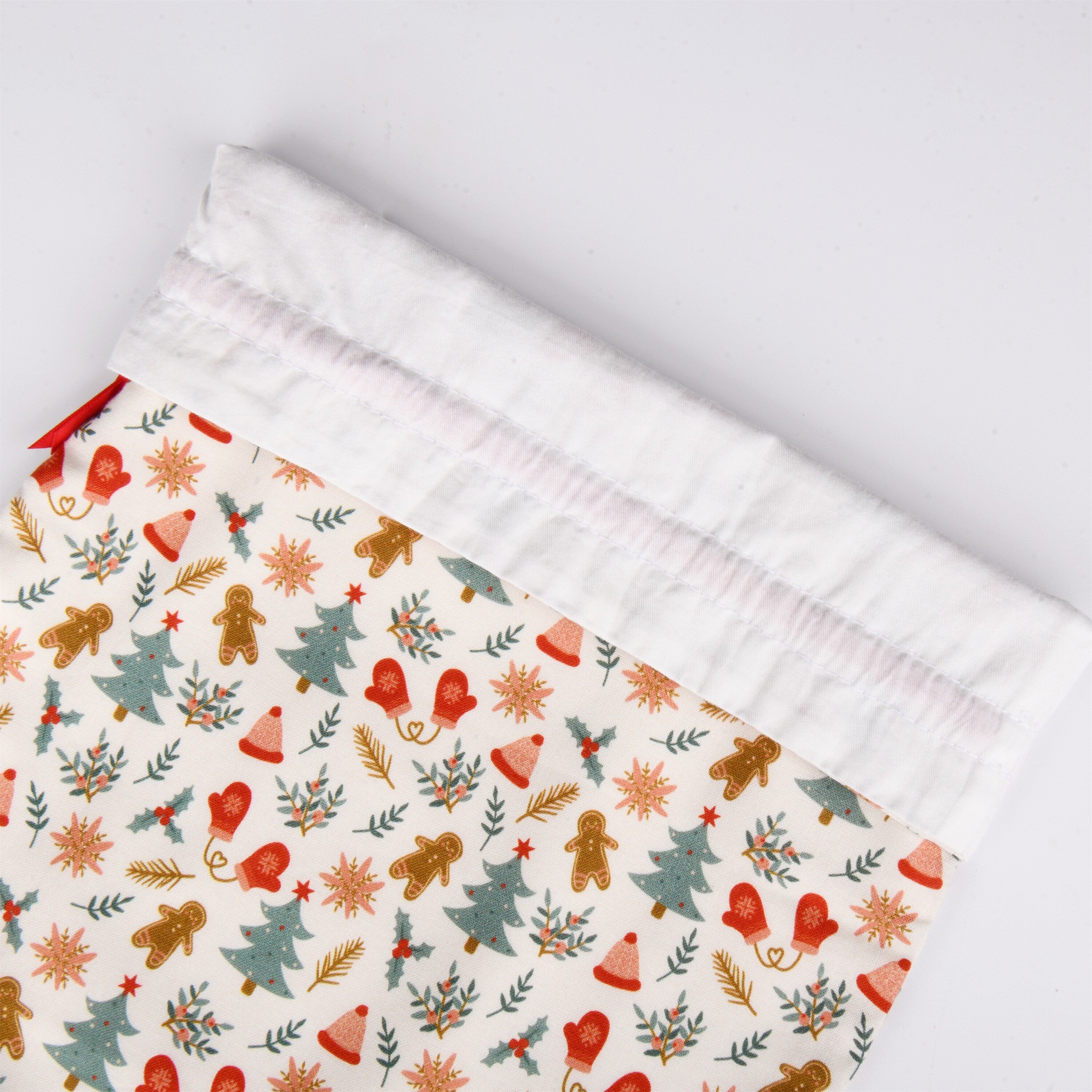 S/M/L Blue Christmas Drawstring Gift Bags