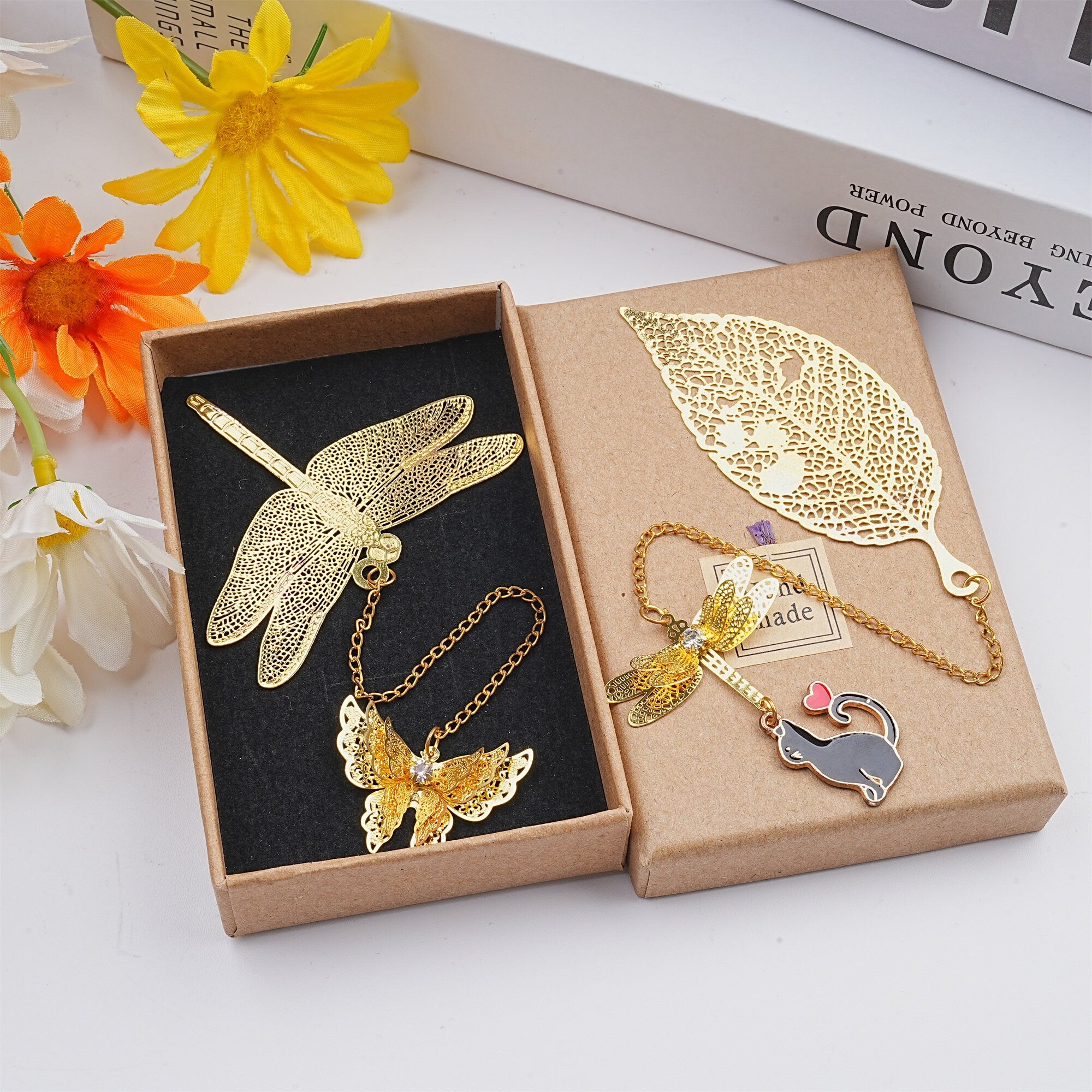 CLEARANCE Handmade Dragonfly Butterfly Metal Bookmark