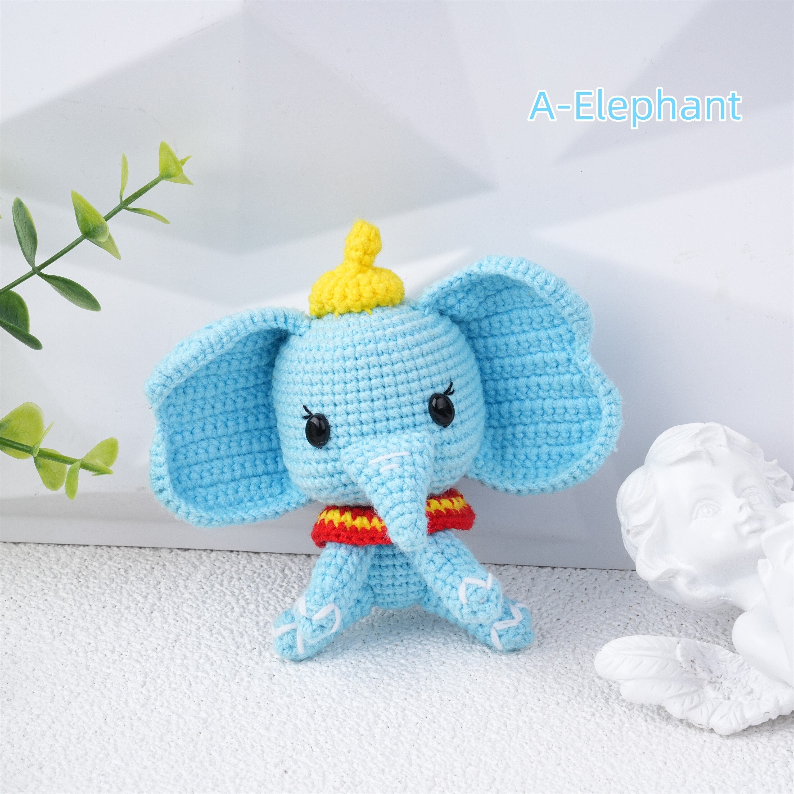 Cute Crochet Elephant/Pikachu/Minions Oranment,Perfect for Bag/car Charms