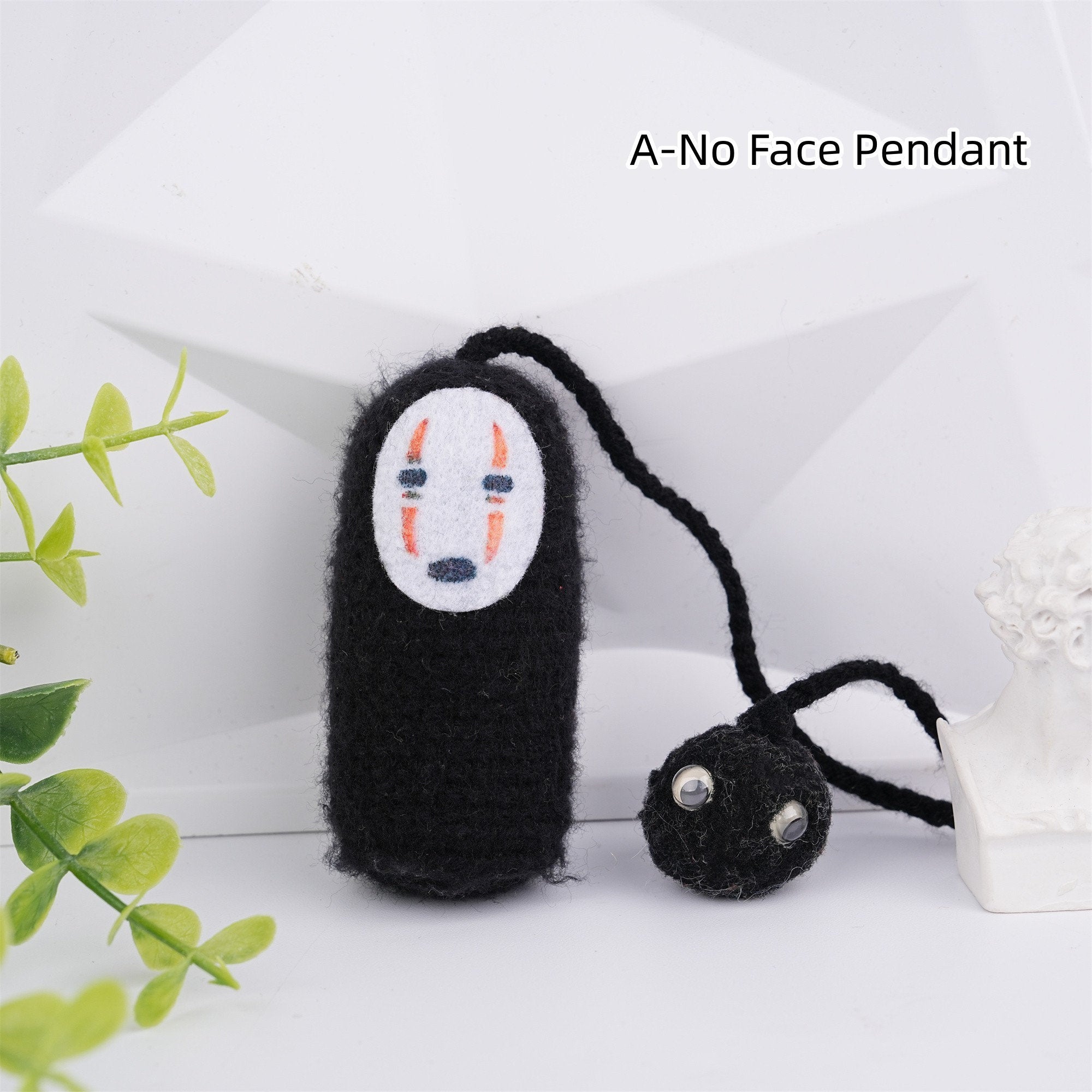 Handmade Anime No Face Man Car Pendant Keychain