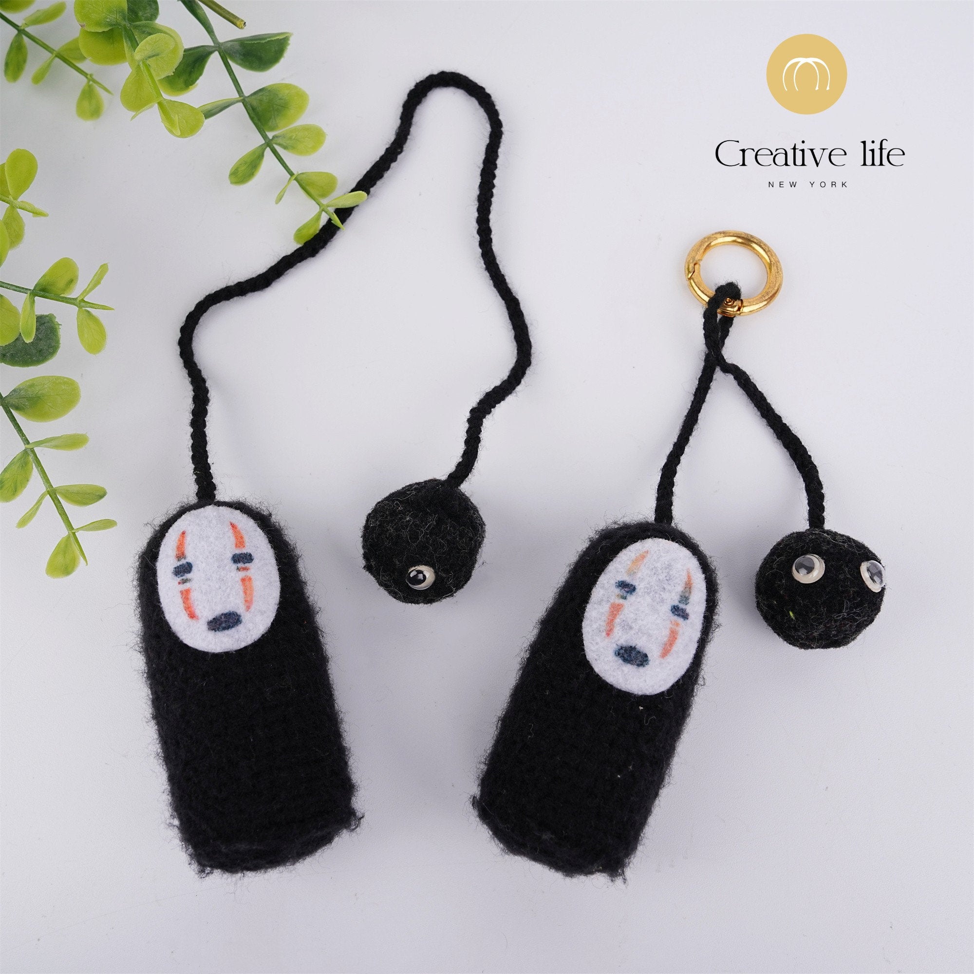 Handmade Anime No Face Man Car Pendant Keychain
