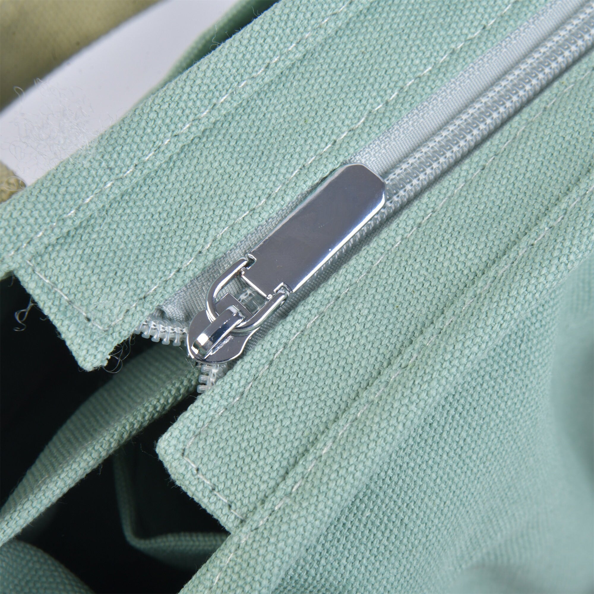 Janpaness Solid Color Tote Bag with Multi-Pockets,Large Capacity