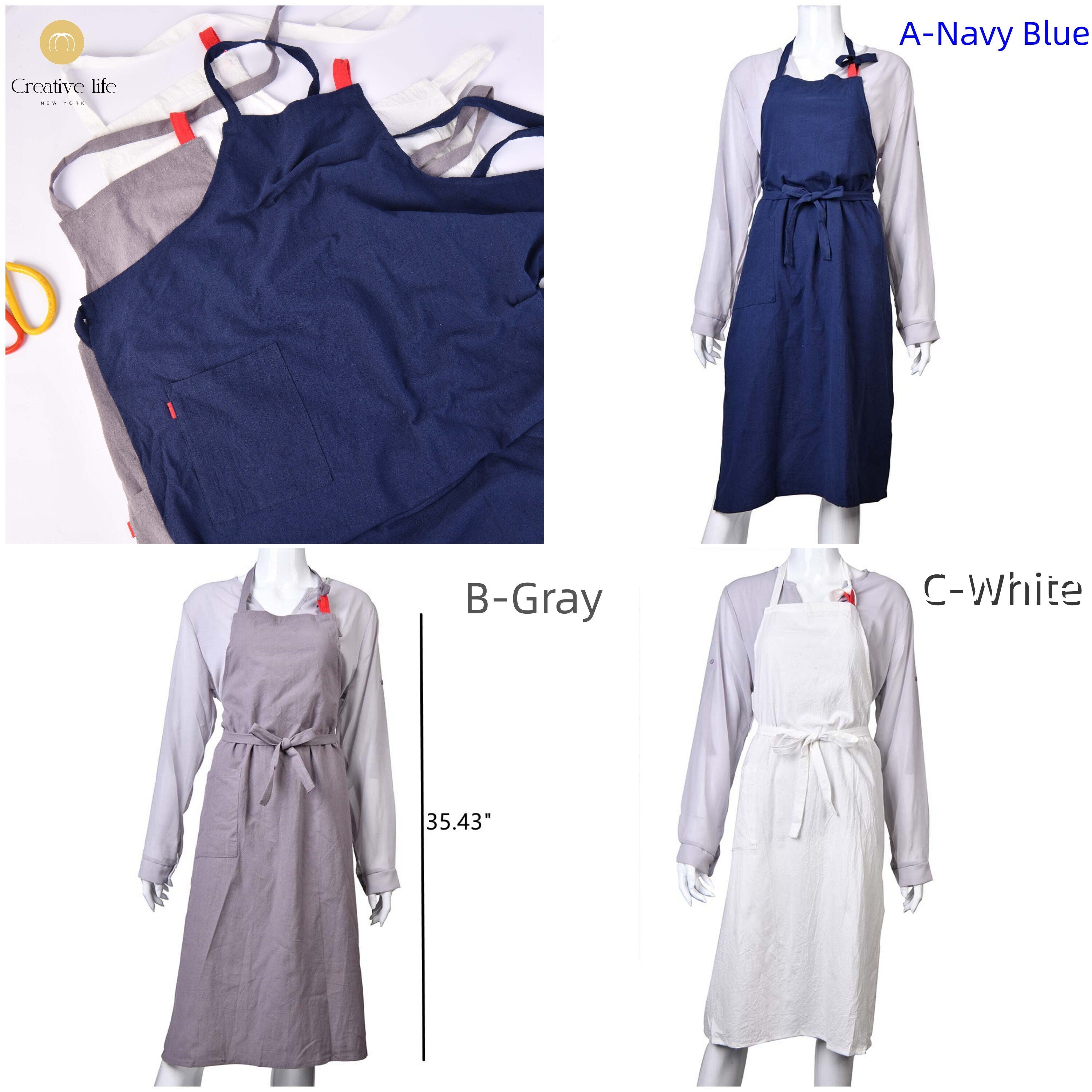Handmade Cotton and Linen Minimalist Adult Lightweight Apron