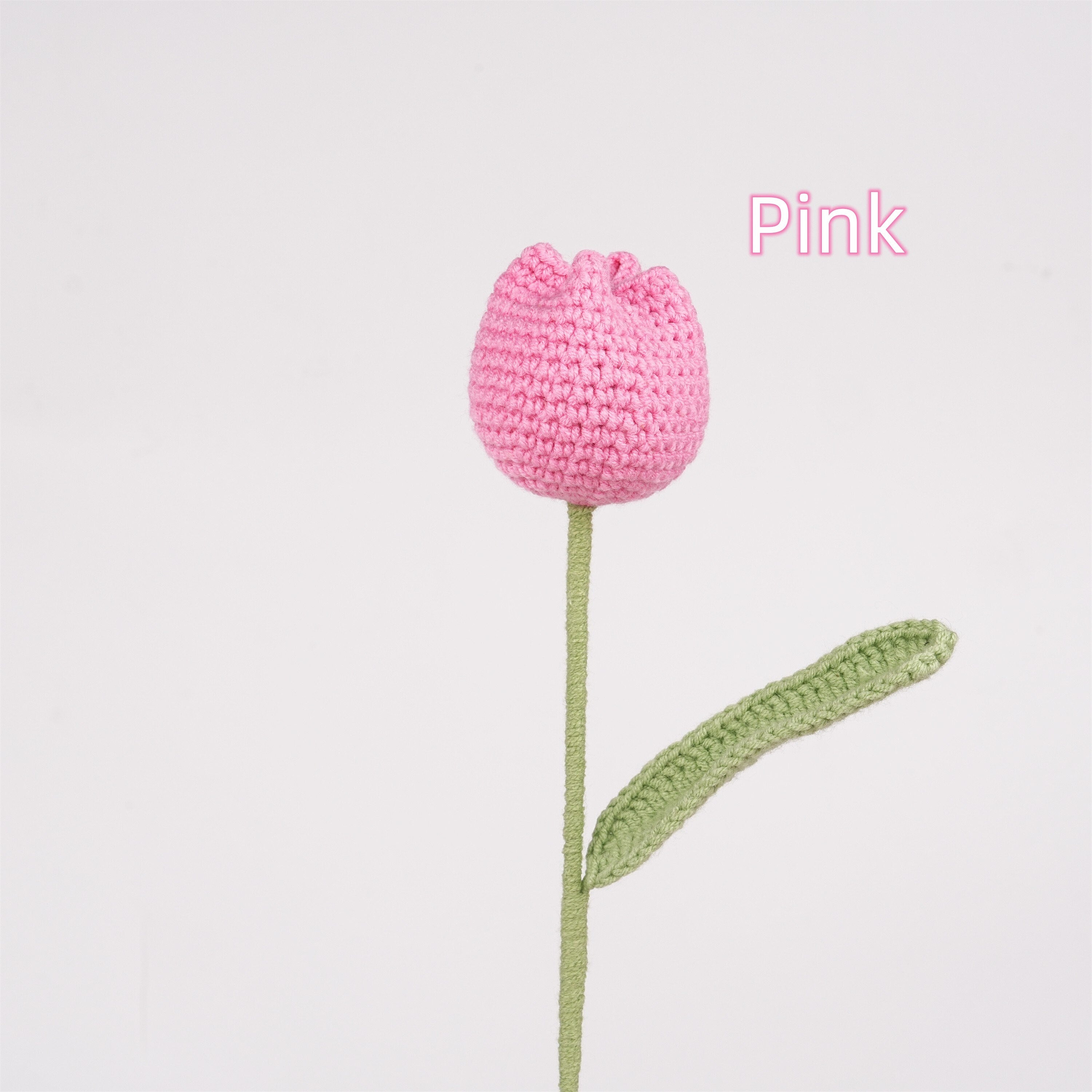 Handmade Tulips Flowers Crochet Bouquet