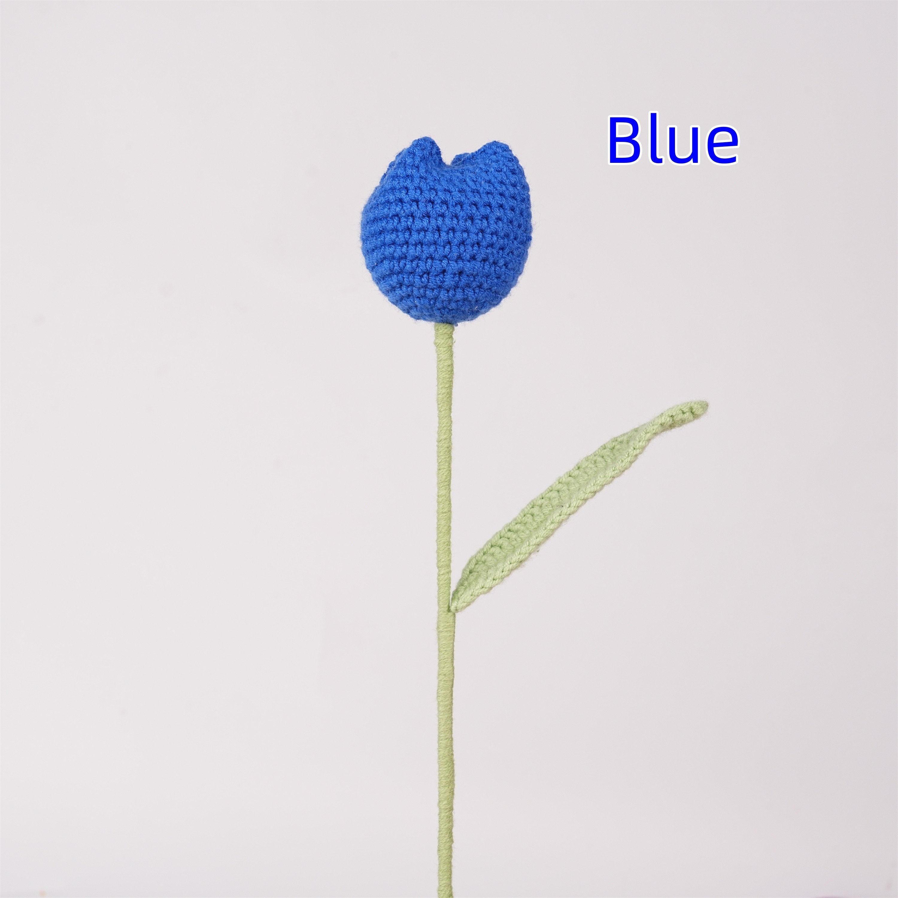 Handmade Tulips Flowers Crochet Bouquet
