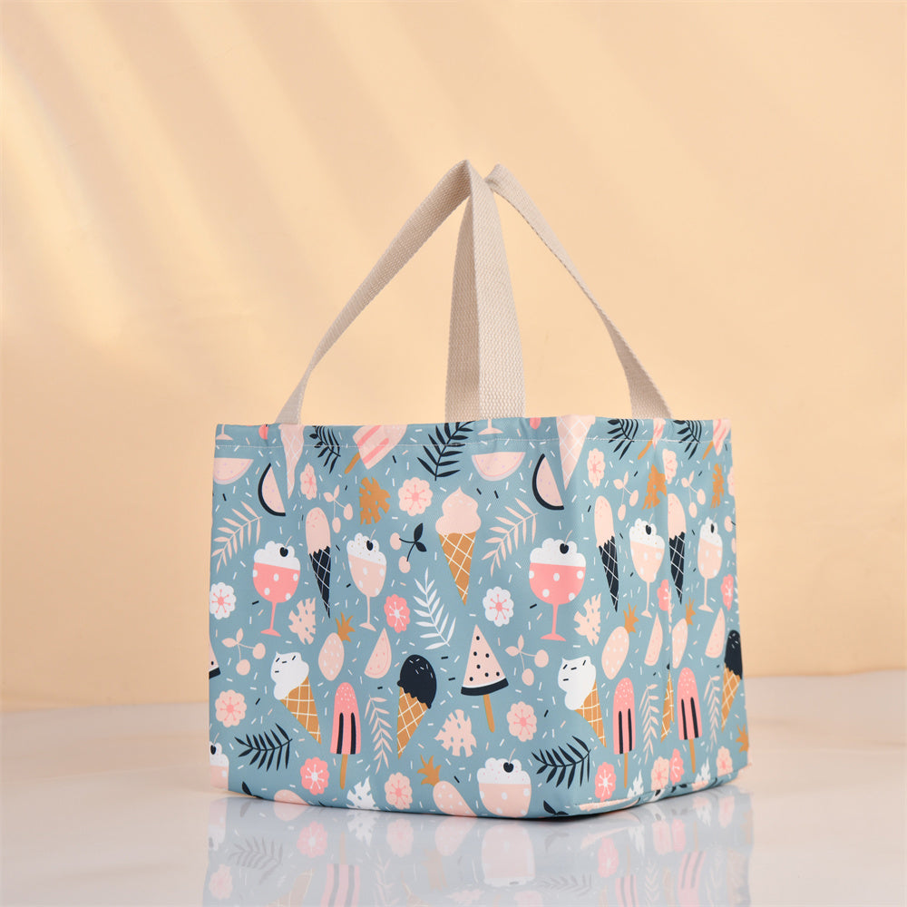 XL Cupcake Ice Cream Insulated Lunch Bag