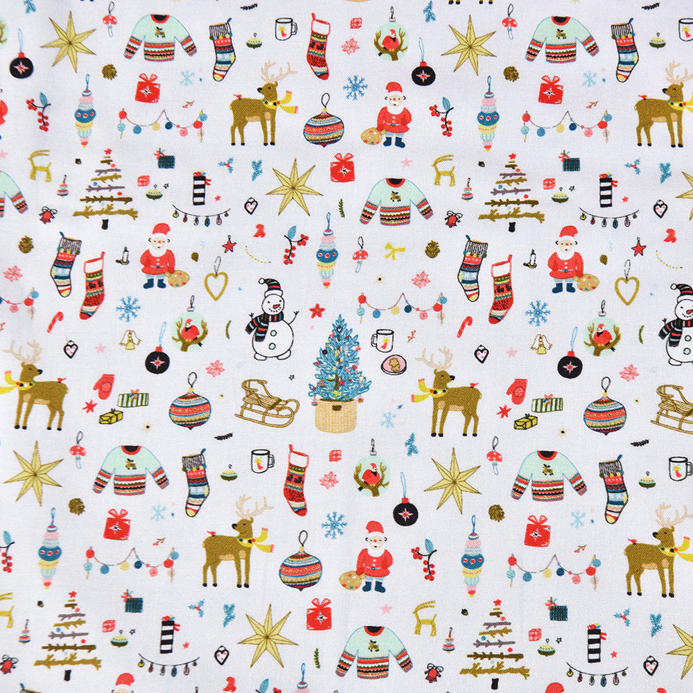 S/M/L Santa Claus Drawstring Christmas Gift Bags