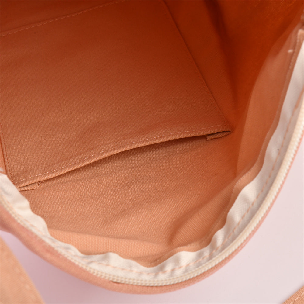 Daisy Lace Embroidery Mesh Fall Medium Tote Bag