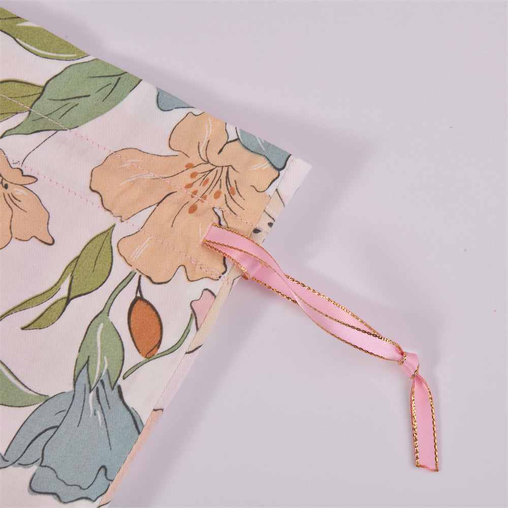 XL/L Flowers Handmade Drawstring Gift Bag