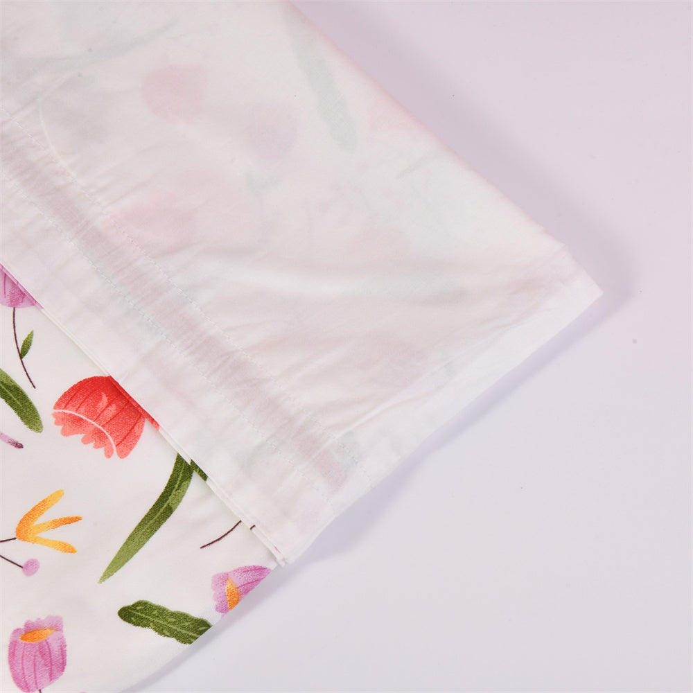 M/L Tulip Cute Fabric Handmade Drawstring Gift Bag