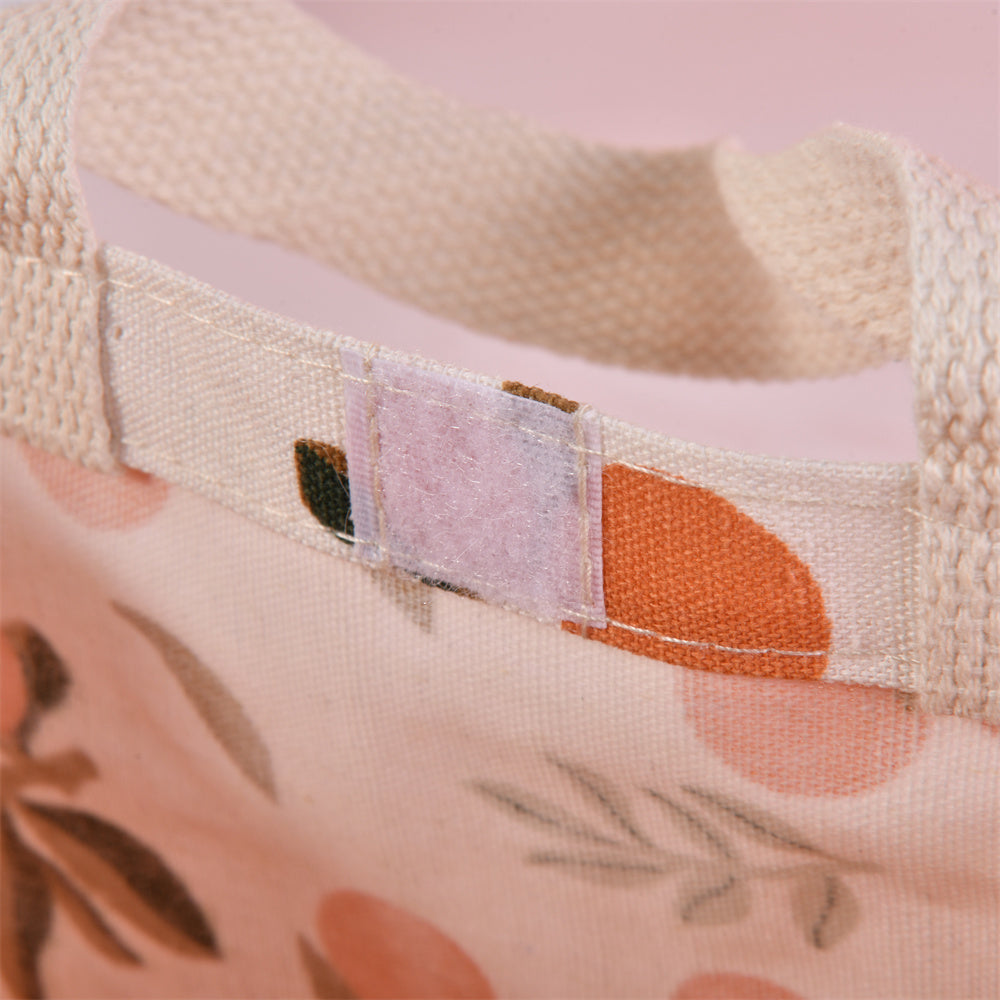 Medium Lemon/Orange/Avocado Autumn Canvas Tote Bag