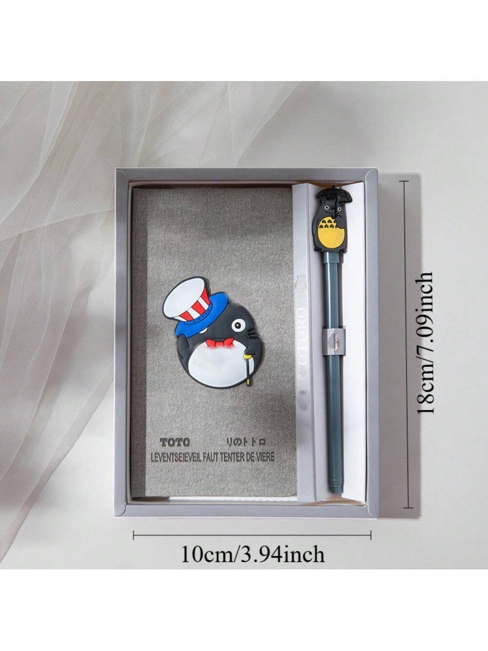 Japanese Cartoon Anime Memo Notebook, Handbook, Diary, Handbook Set With Pen, Back To School