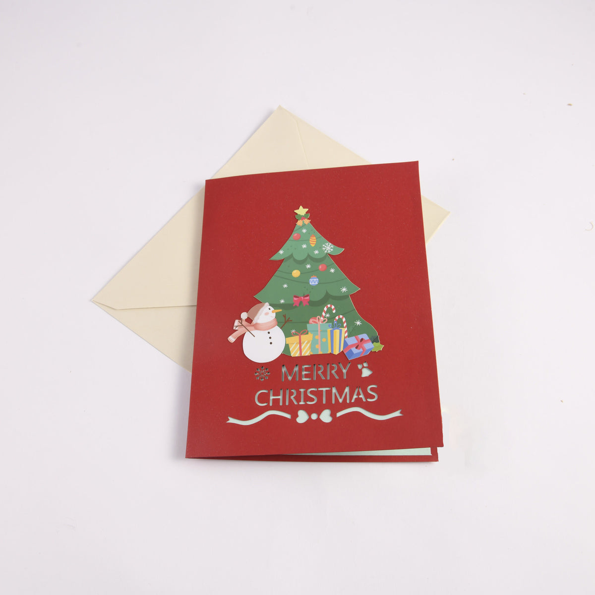 Funny Christmas Tree Pop Up Card
