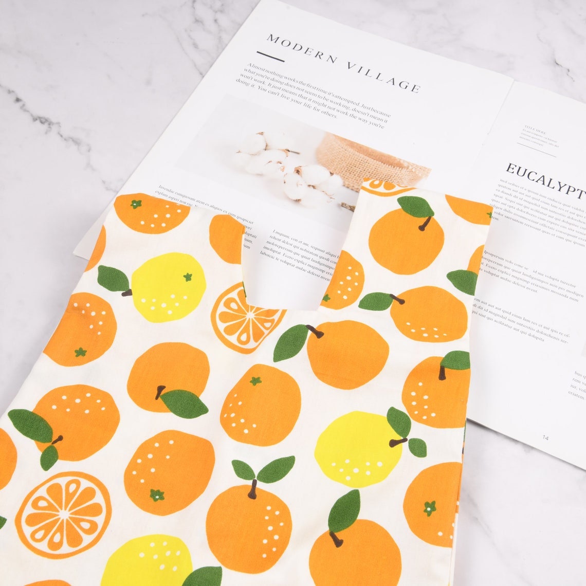 Summer Fruit Knot Bag,Wrist Bag with 2 Pockets,Casual Daily Pouch
