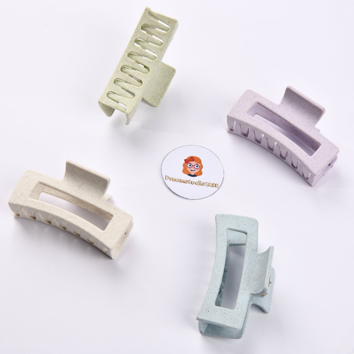 Minimalist Solid Color Hair Claws