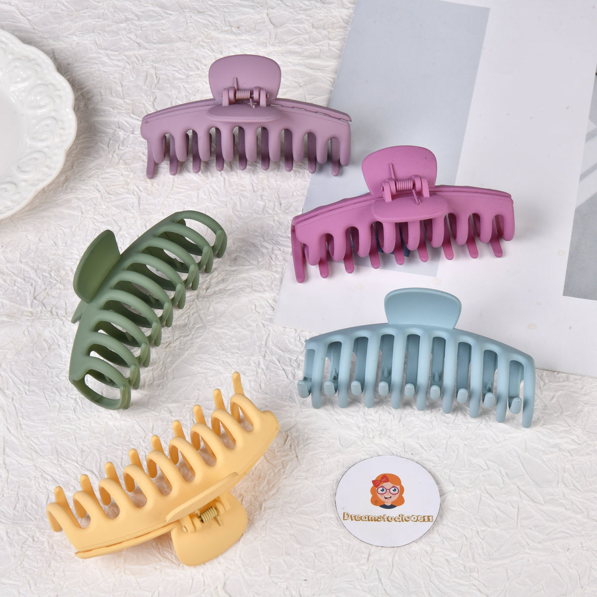 Women's Colorful Claw Clip Set