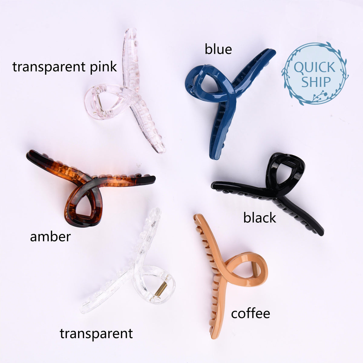 Solid Color Crisscross Hair Clip