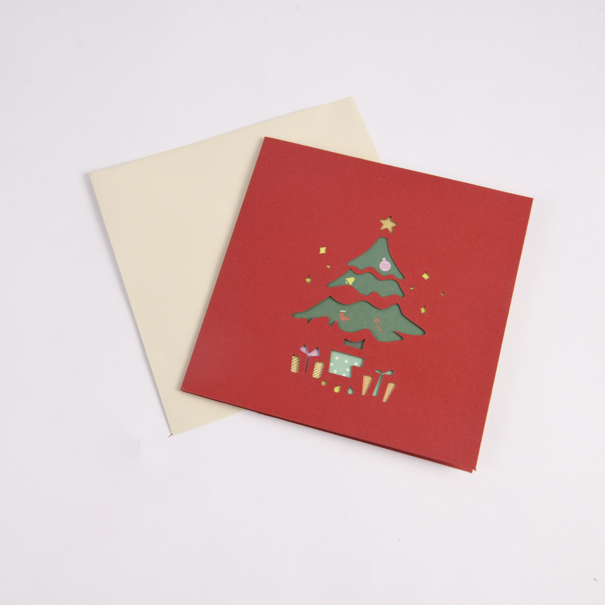 Funny Christmas Tree Pop Up Card
