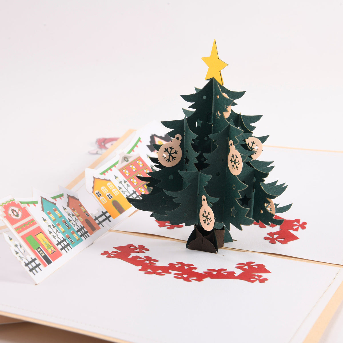 Green Christmas Tree Pop Up Card