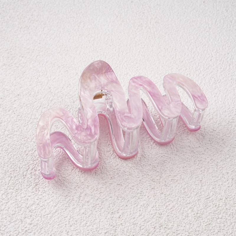 X Large Wave Acetate Hair Clip,Curve Hair Accessories, Birthday/Valentine's Day Gifts