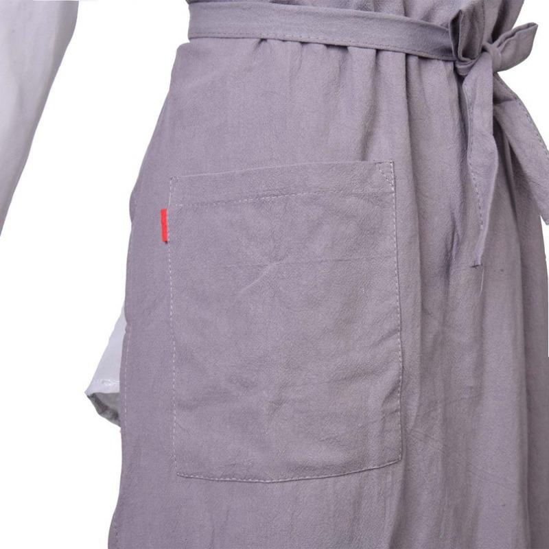 Handmade Cotton and Linen Minimalist Adult Apron, for  Housekeeping Restaurant Florist Work