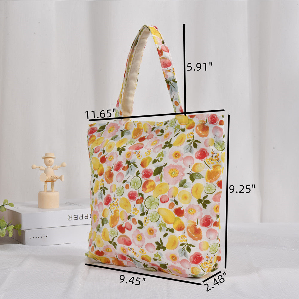 Apple Fruit Totes, Shoulder Bag with Zipper