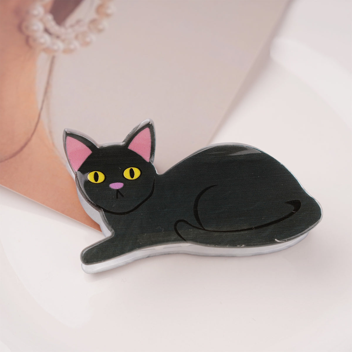 Kitten Acetate Hair Claw