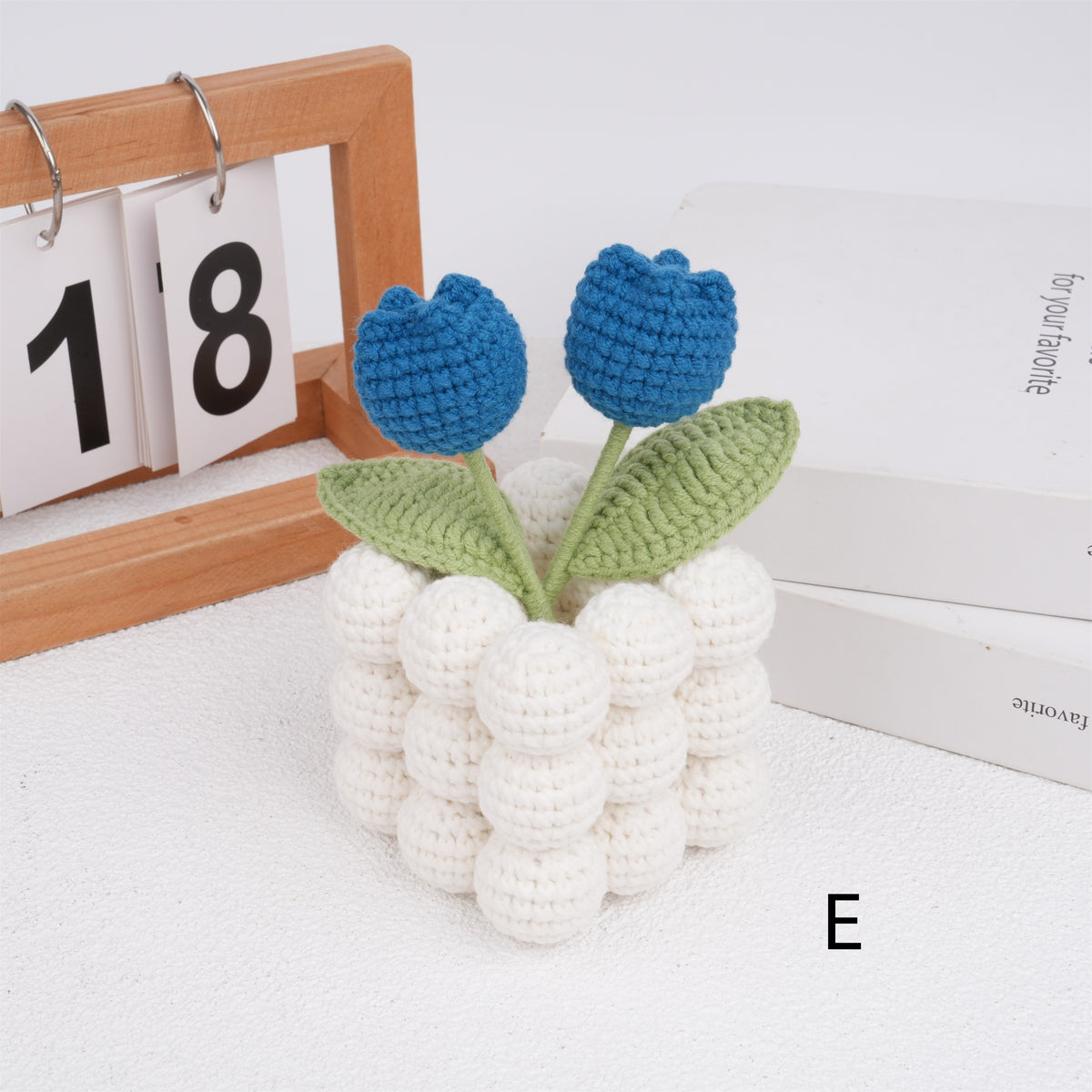 Handmade Crochet Tulips Ornament,Cute Tulip Potted