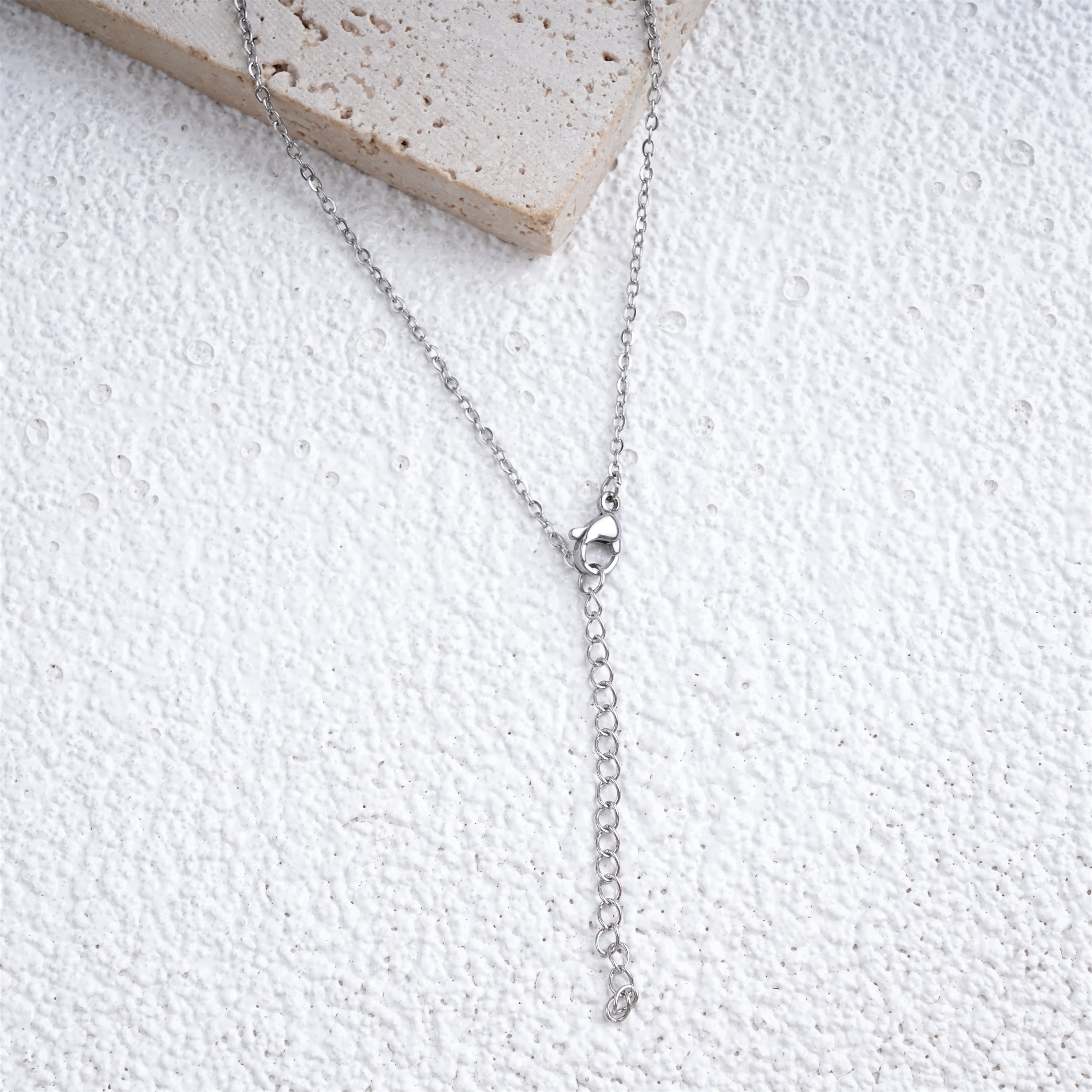 Cross Shape Real Flowers Necklace,Birthday Necklace for Her