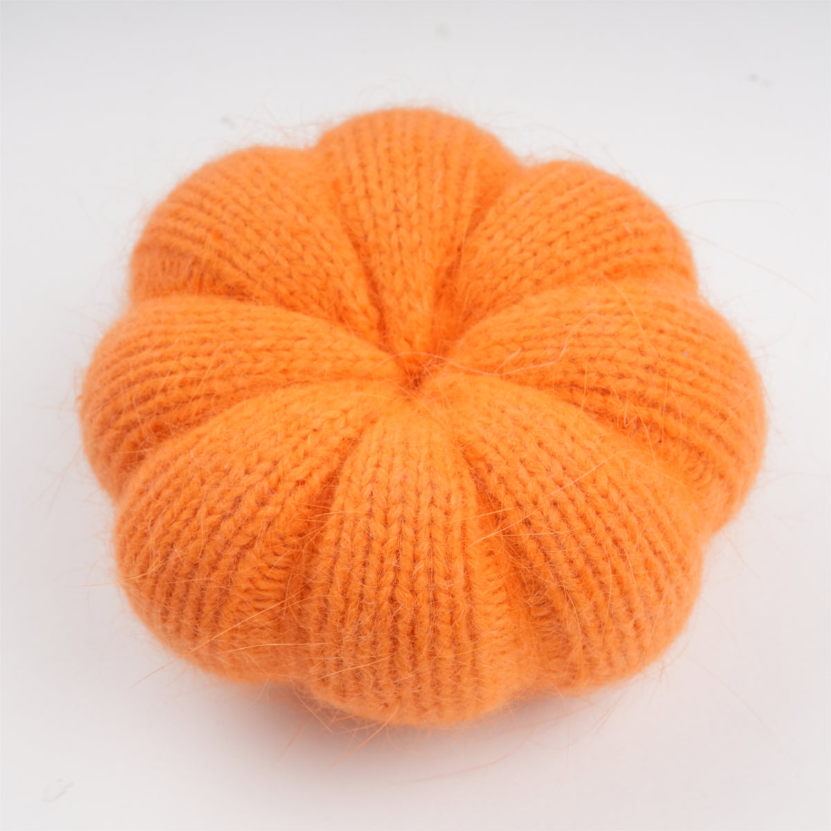 Knitting Decorative Pumpkins, Soft Felt Harvest Accent