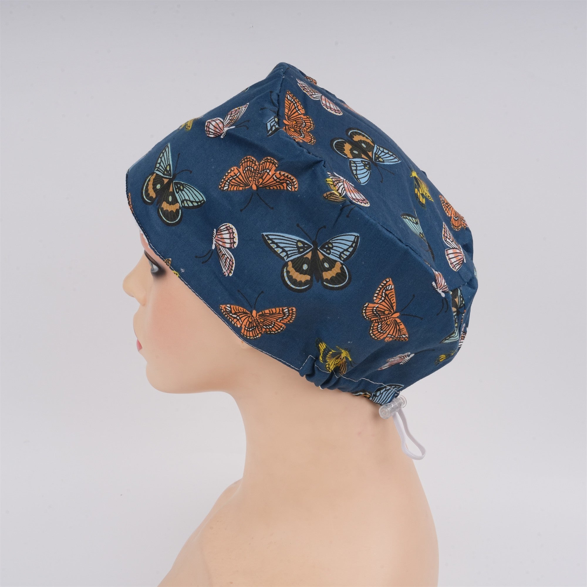 Navy Bue Surgical Scrub Cap, Healthcare Worker Headwear
