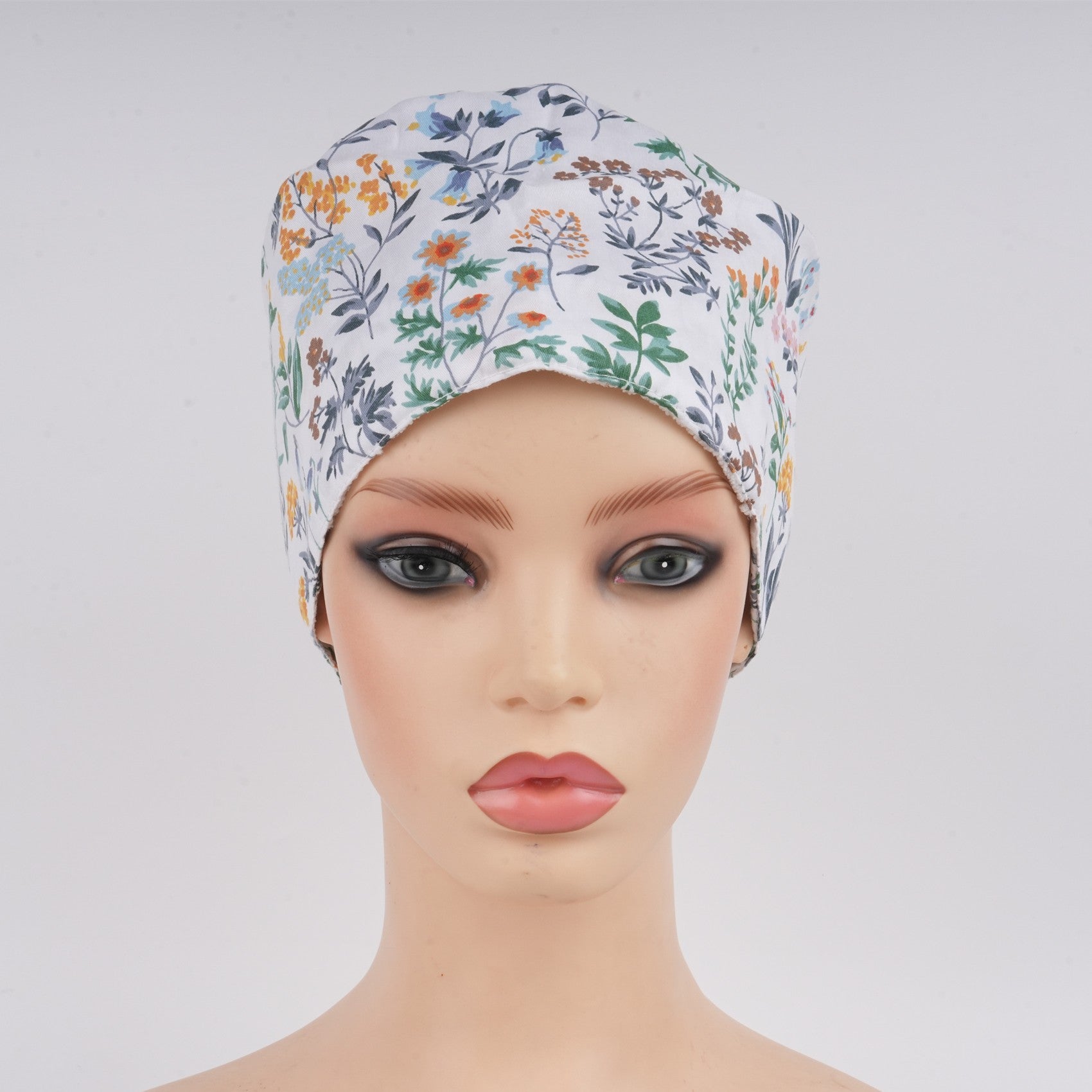 Greeny Plants Euro Style Surgical Scrub Cap,Nurse Doctor Medical Cap
