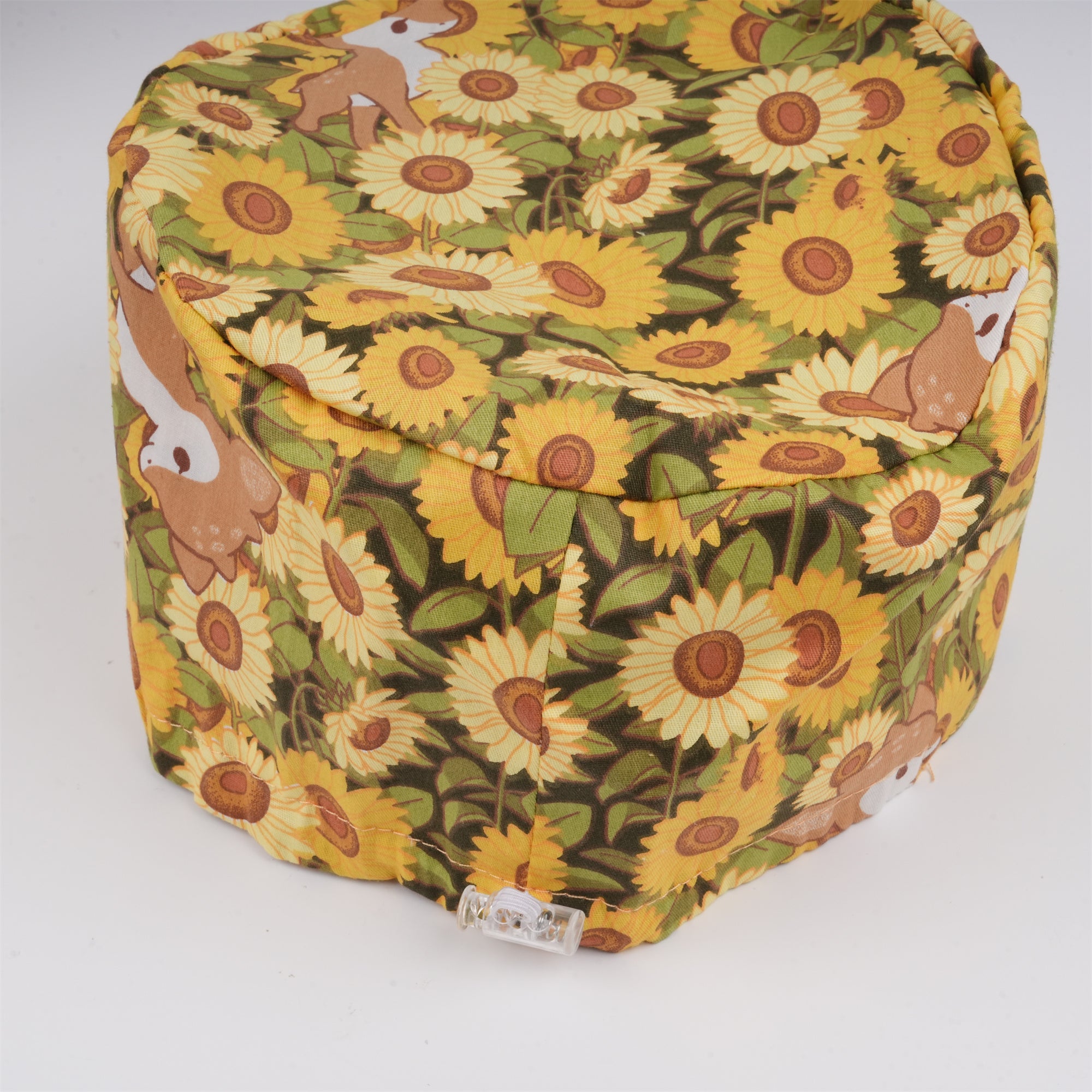 Yellow Floral and Dawn Print Euro Style Surgiccal Scrub Cap