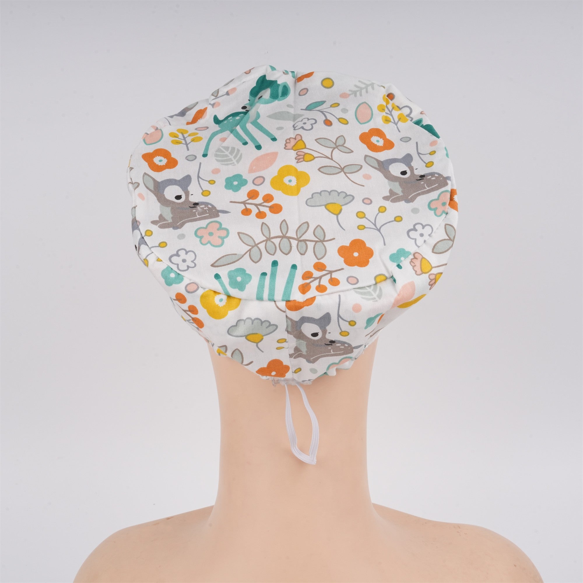 Cute Animal Print Euro Surgical Scrub Cap,Handmade Cotton OR Hat