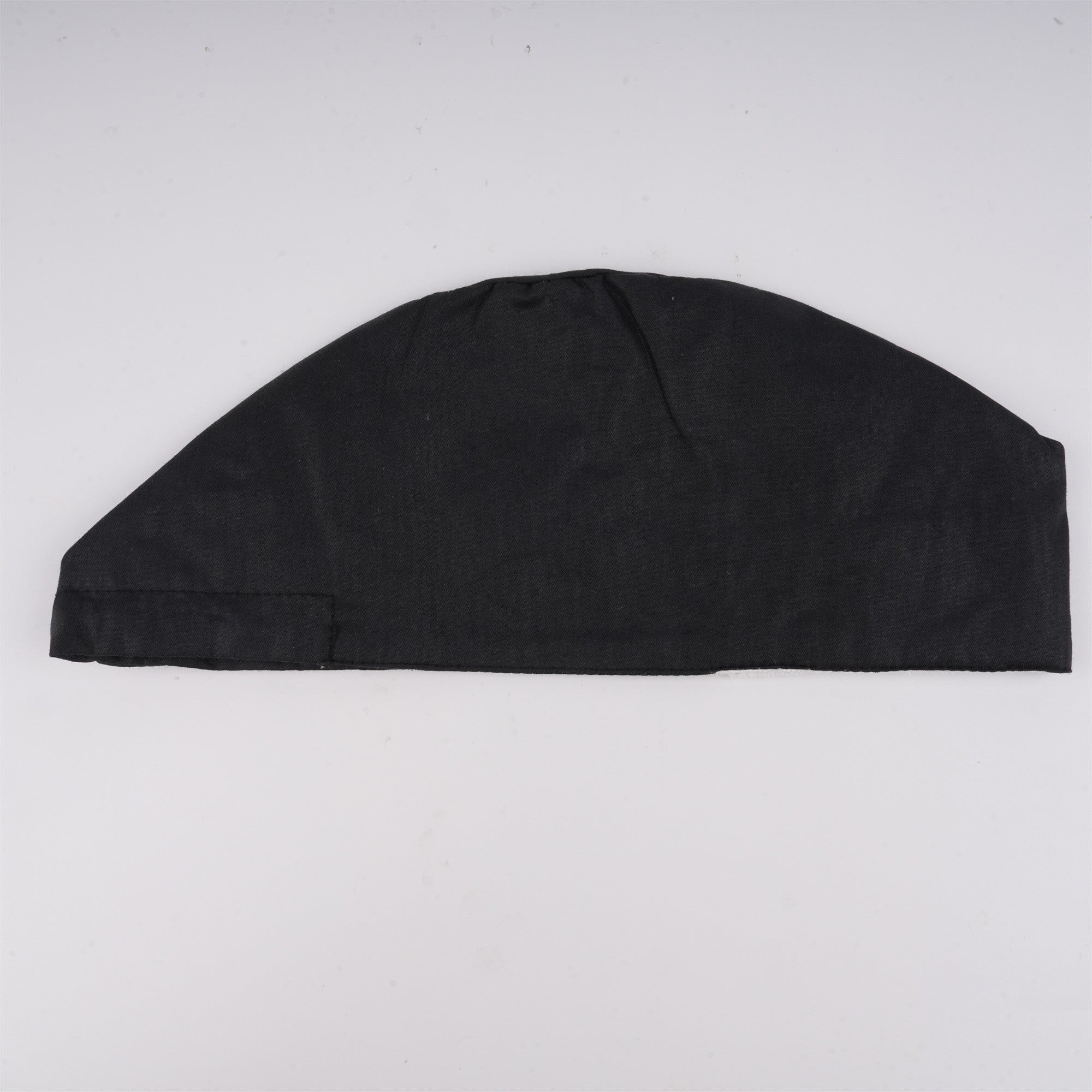 Black Solid Cotton Surgical Scrub Cap - EURO STYLE