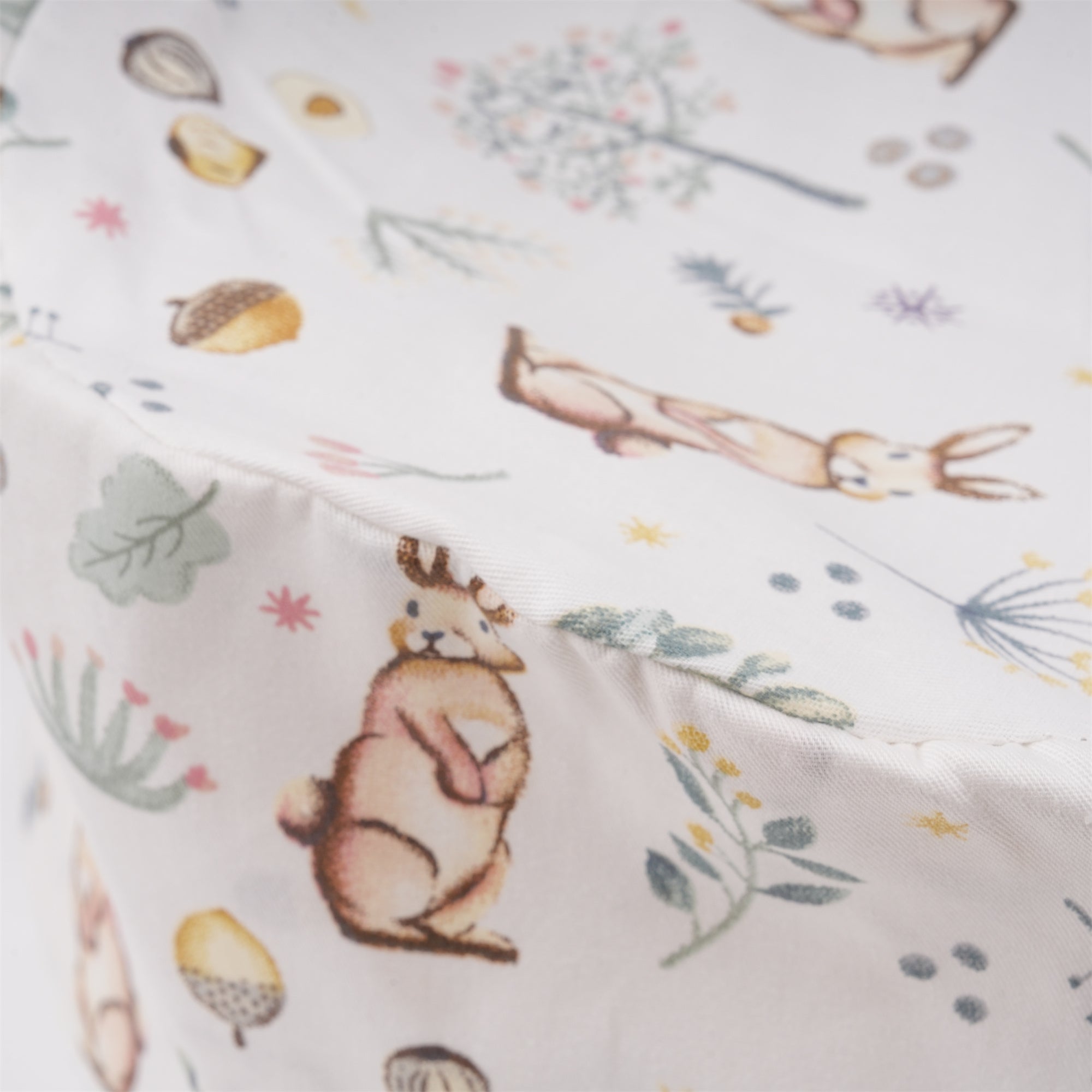 Cute Bunny Floral Euro Surgical Scrub Cap