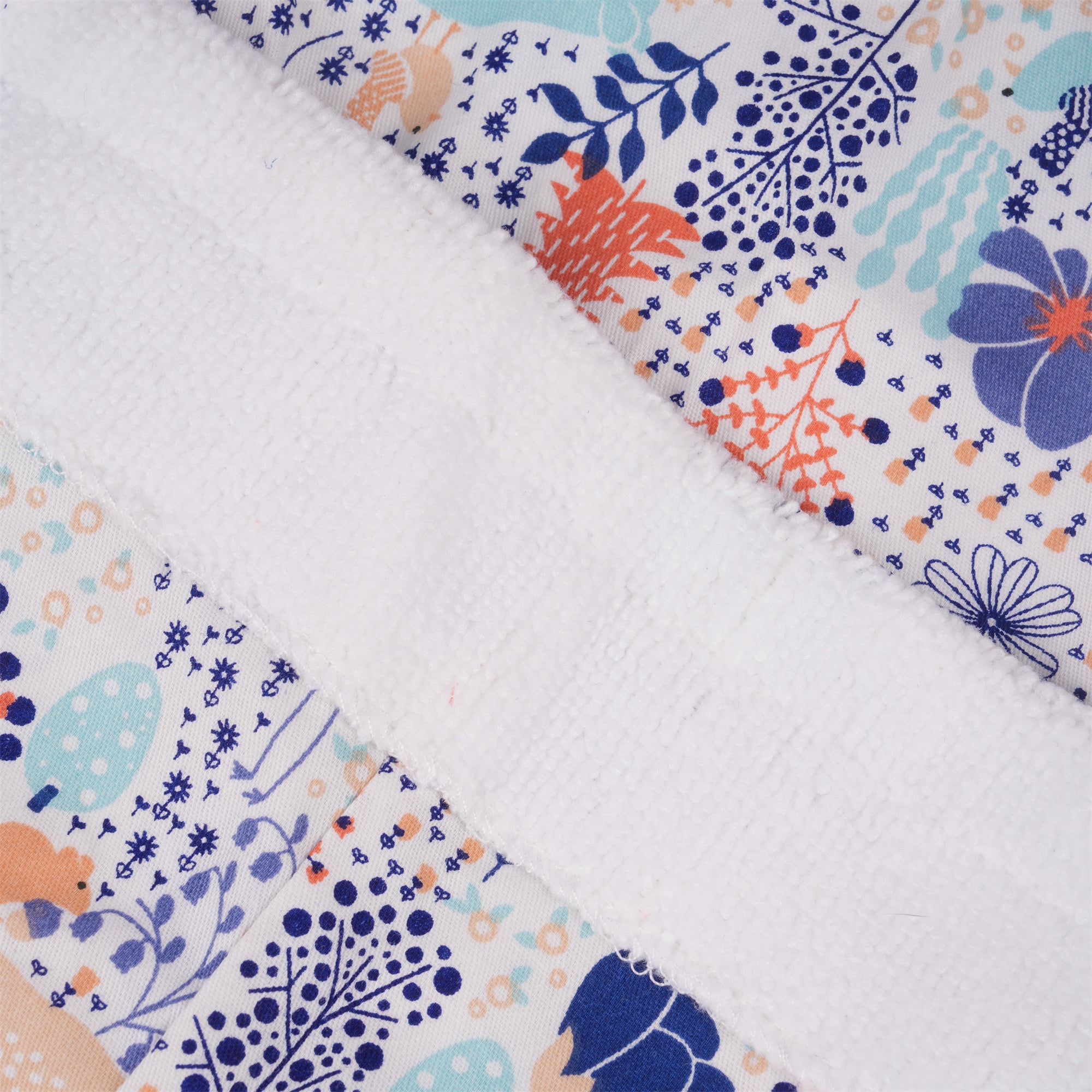 Blue Forest Cotton Ponytail Scrub Cap