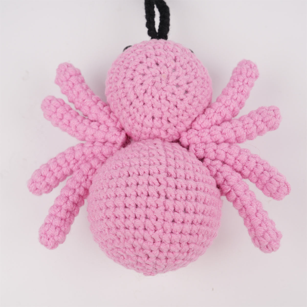Pink Spider Car Mirror Hanging Valentine’s Day Crochet Ornament