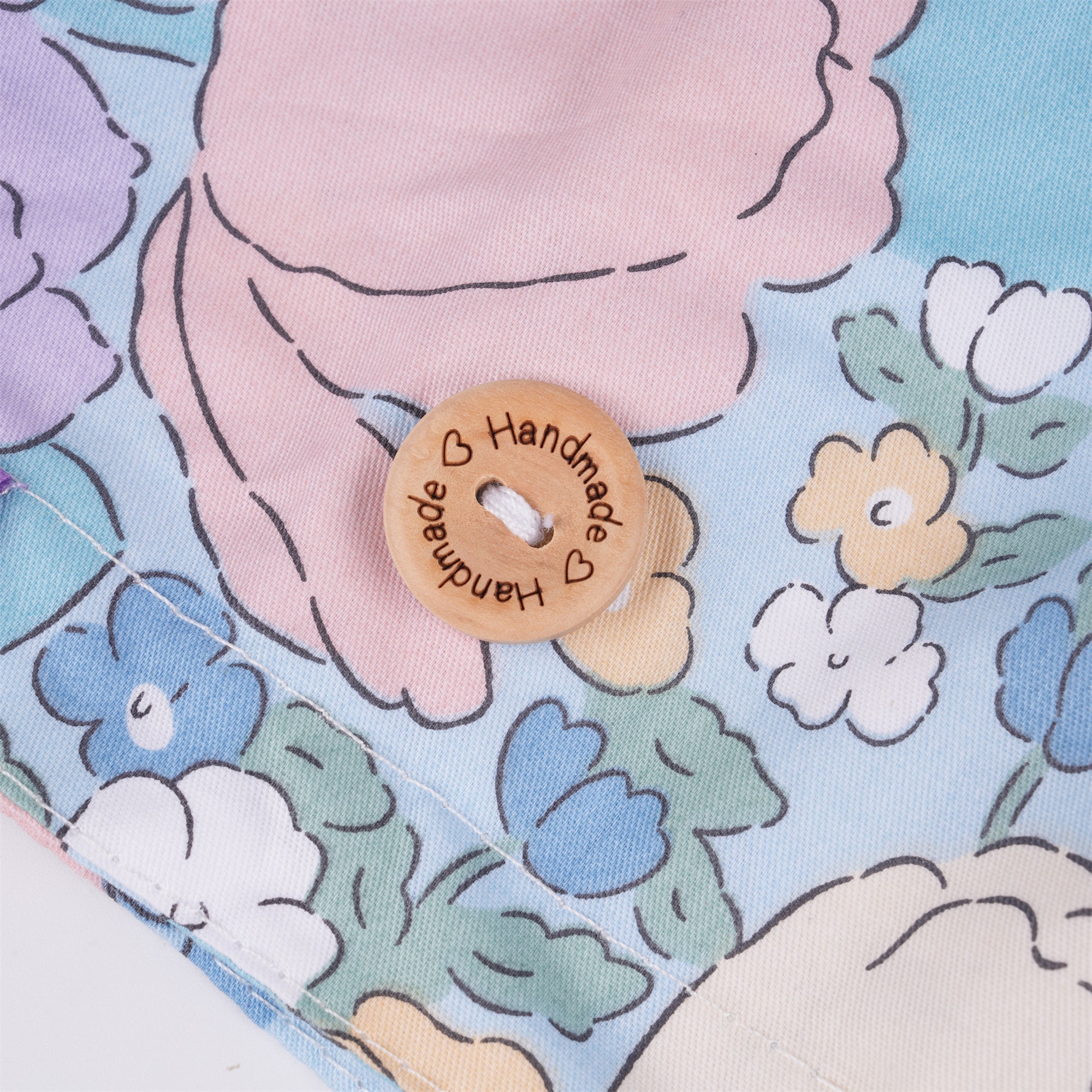 Tulip Bunny Cotton Ponytail Scrub Cap