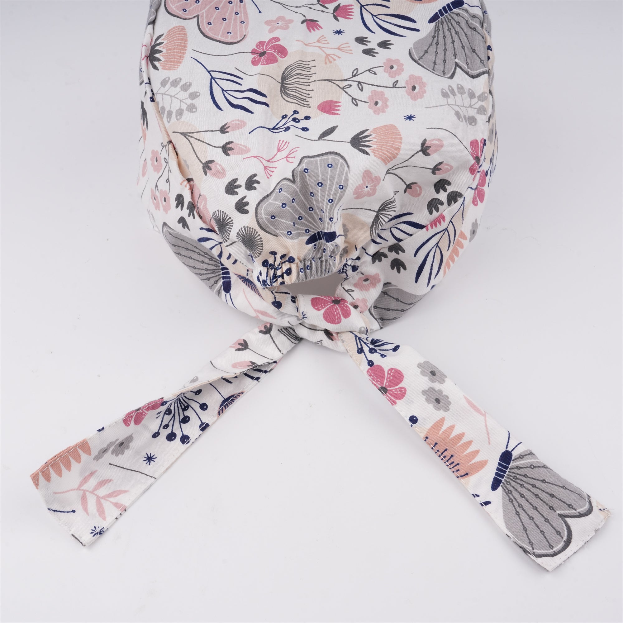 Butterfly Print Cotton Scrub Cap,Handmade Cotton OR Hat Tieback Style
