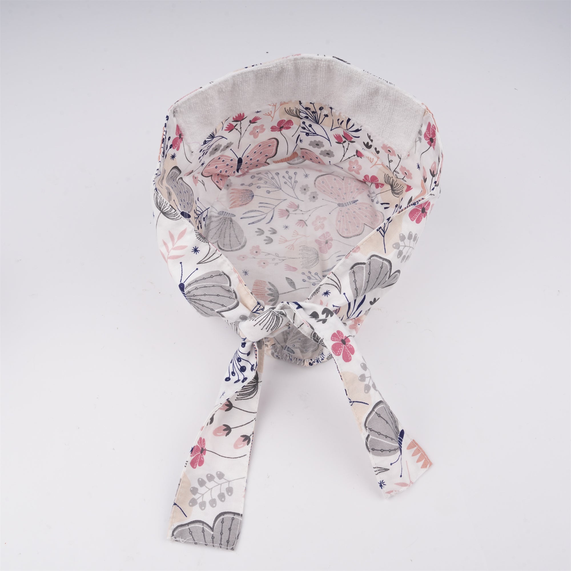 Butterfly Print Cotton Scrub Cap,Handmade Cotton OR Hat Tieback Style