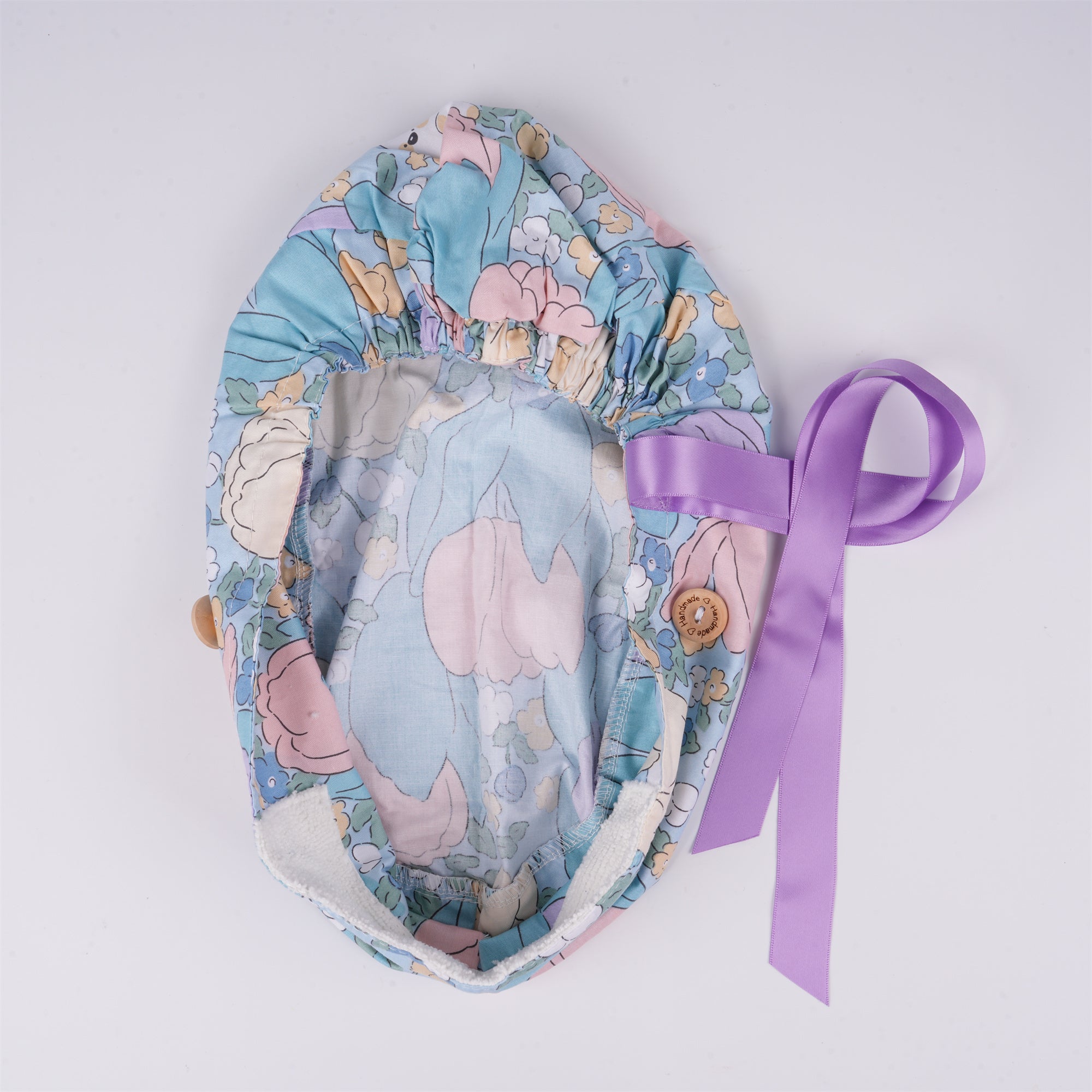 Tulip Bunny Cotton Ponytail Scrub Cap