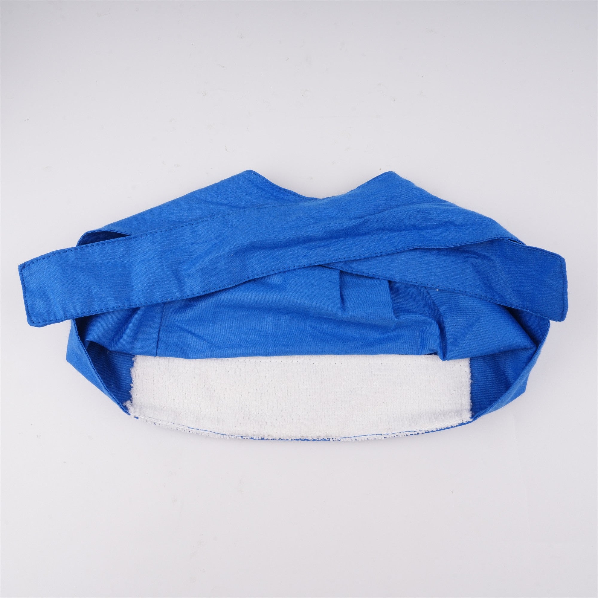 Blue Solid Cotton Surgical Scrub Cap - Tie-back Style