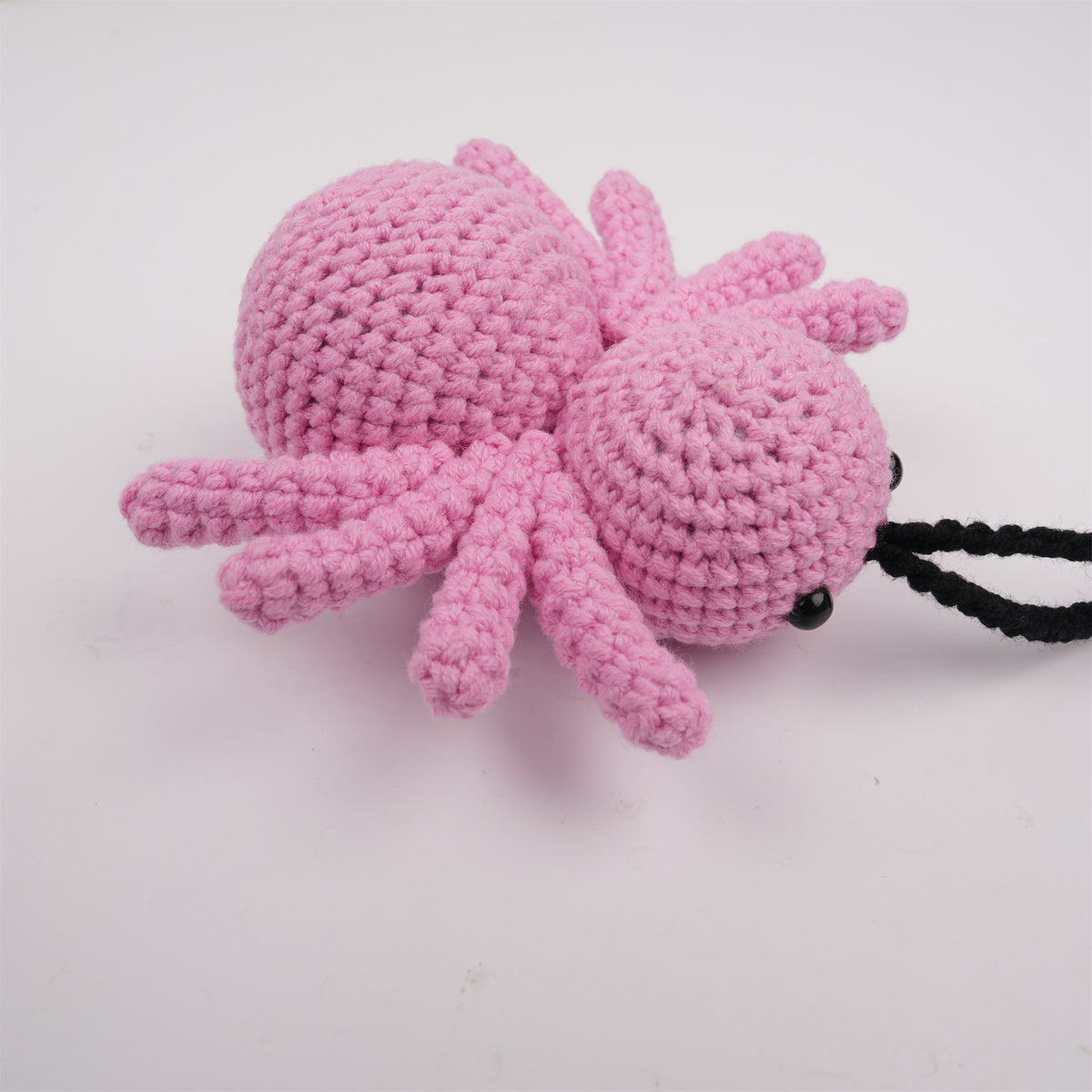 Pink Spider Car Mirror Hanging Valentine’s Day Crochet Ornament