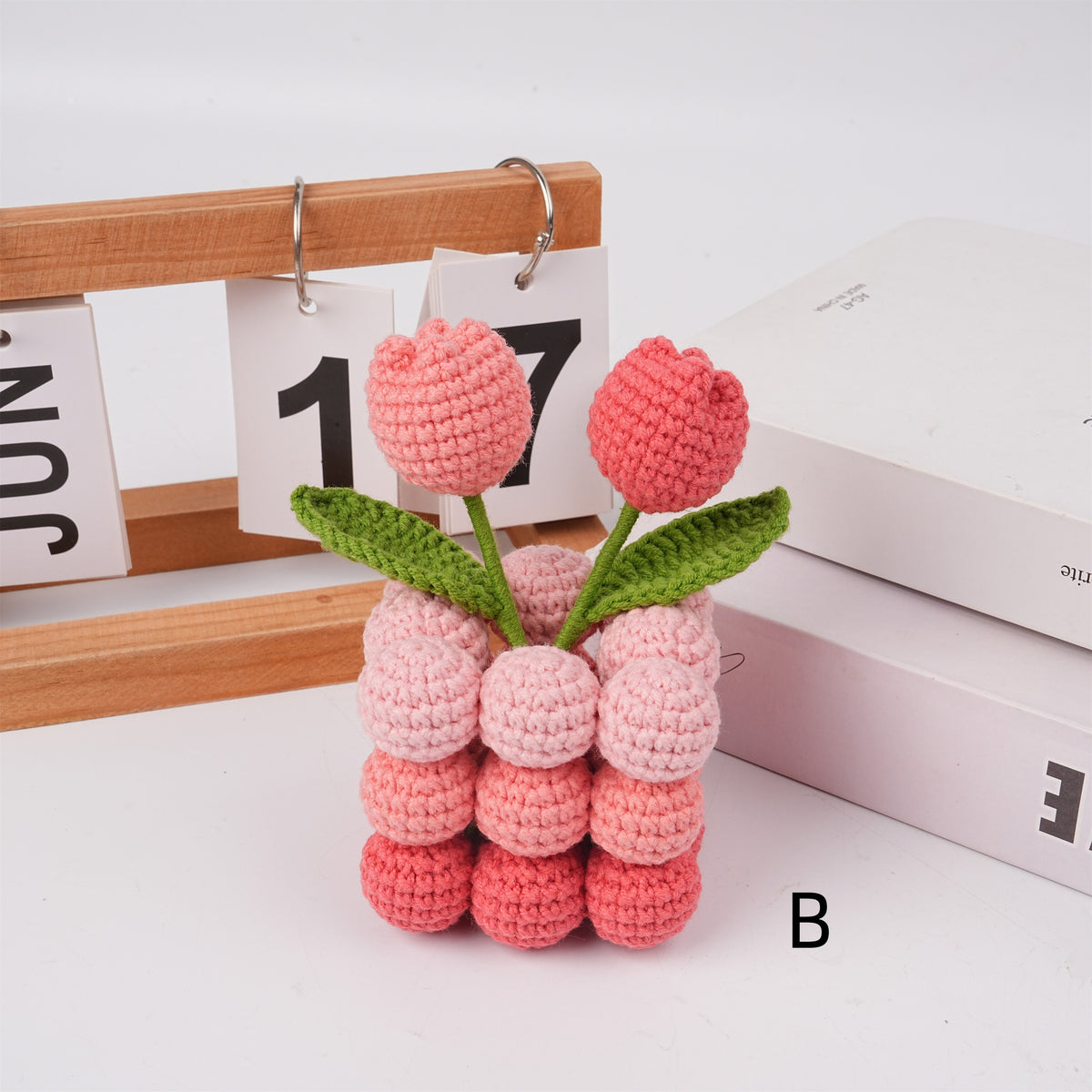 Handmade Crochet Tulips Ornament,Cute Tulip Potted