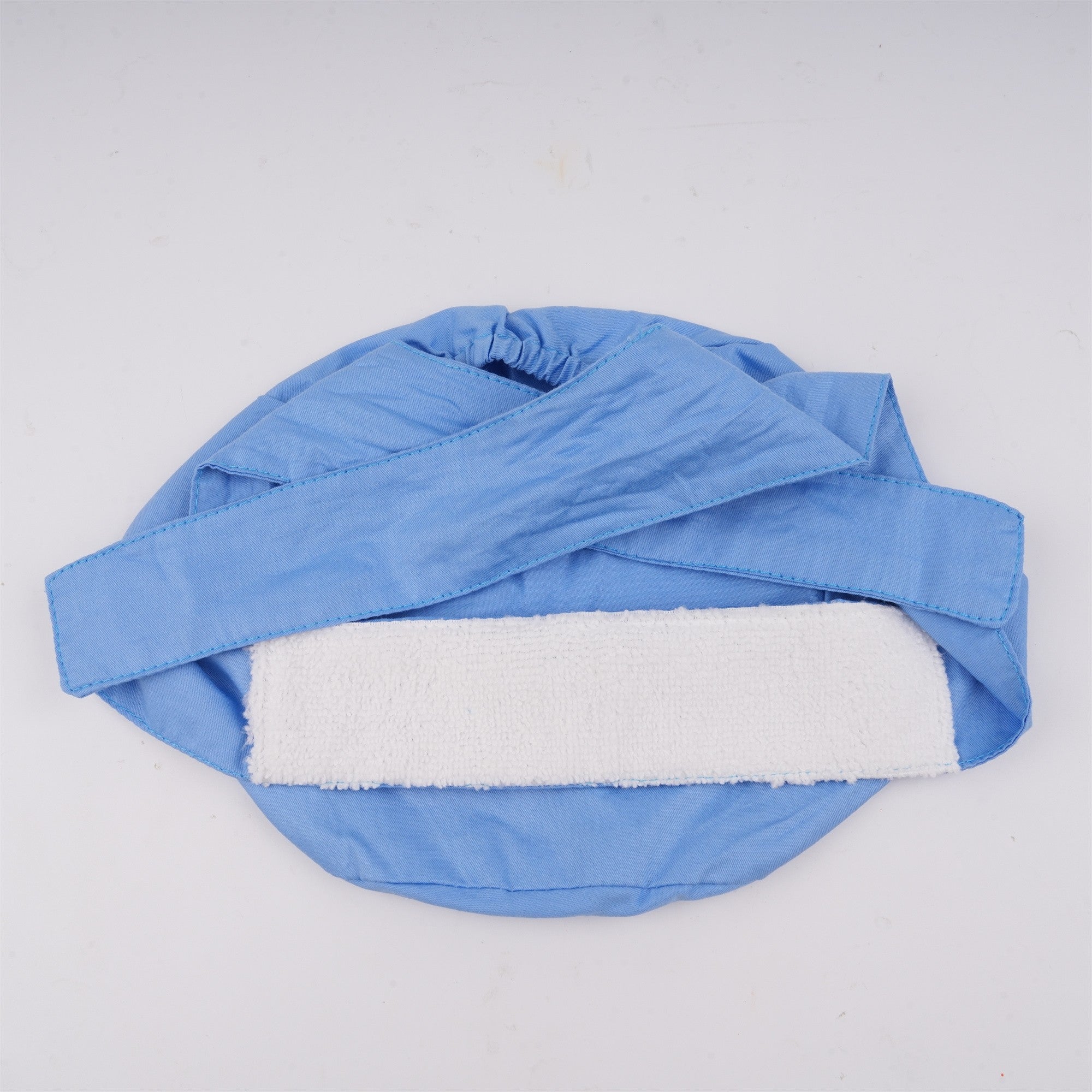 Light Blue Cotton Surgical Scrub Cap - Tie-back Style
