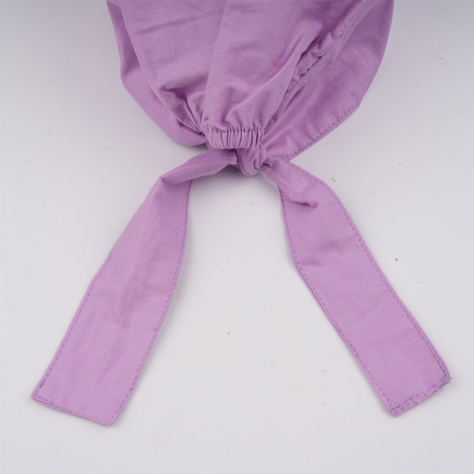 Light Purple Solid Cotton Surgical Scrub Cap - Tie-back Style