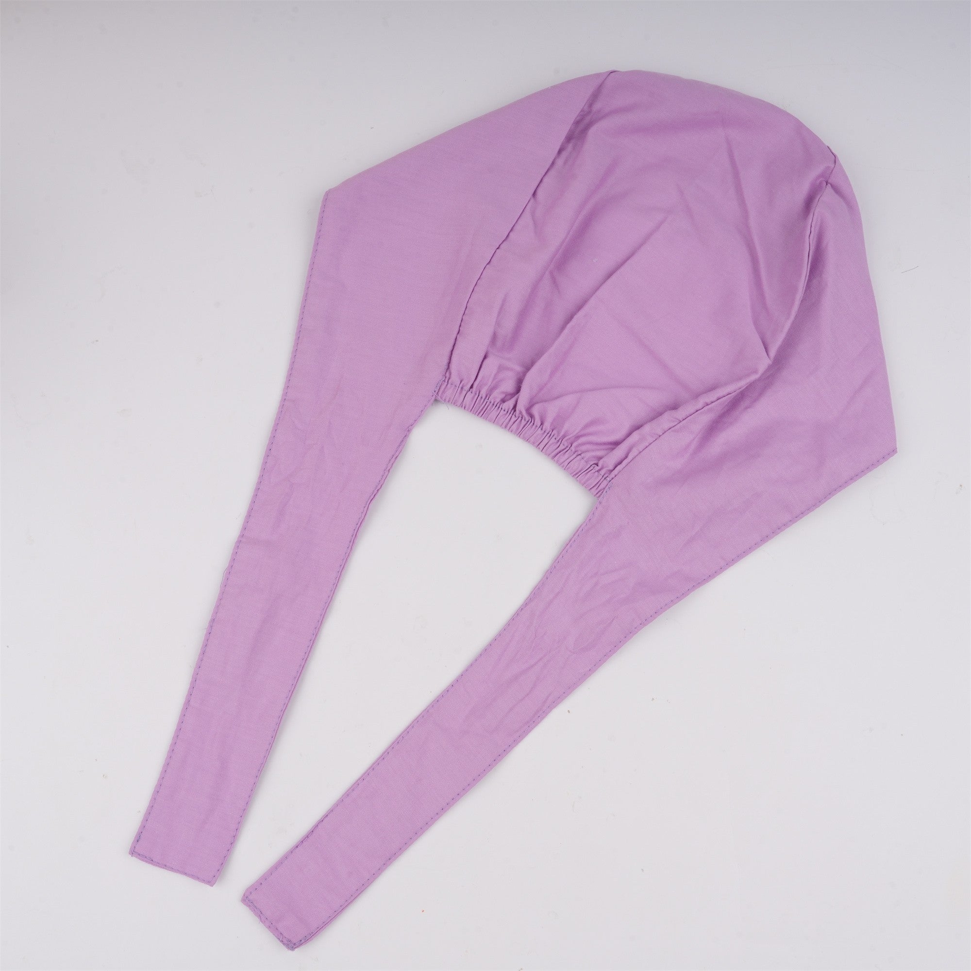 Light Purple Solid Cotton Surgical Scrub Cap - Tie-back Style