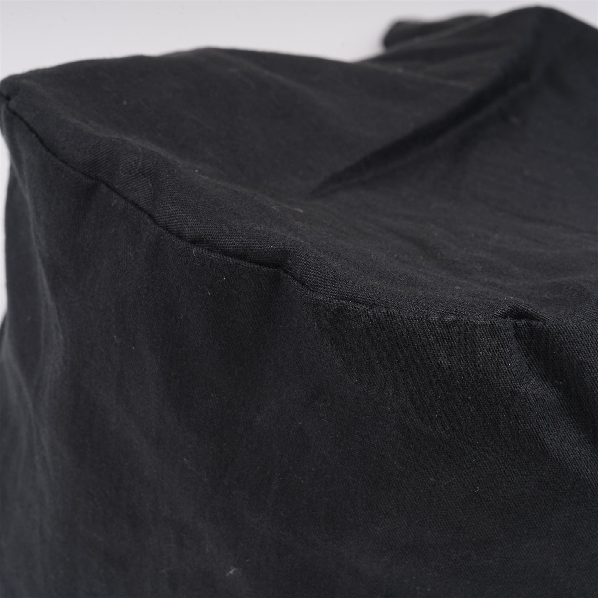 Black Solid Surgical Scrub Cap Unisex - Tie-back Style